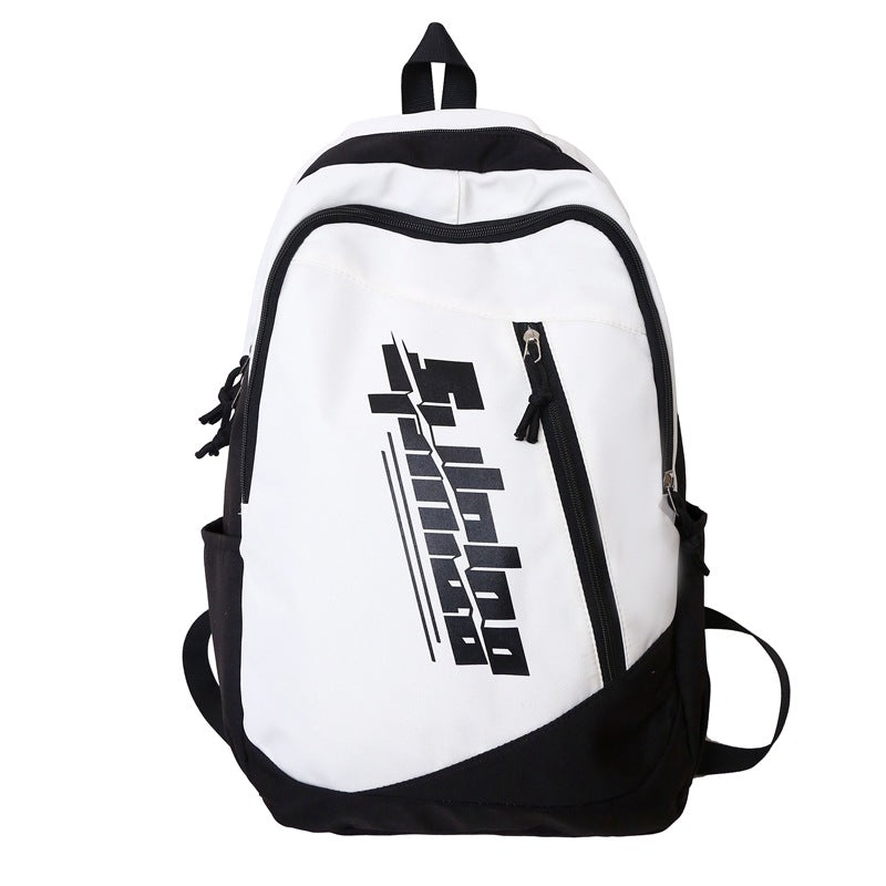School bag for junior high school students, large-capacity lightweight backpack for men, Korean version of trendy versatile middle school students, niche backpack for women
