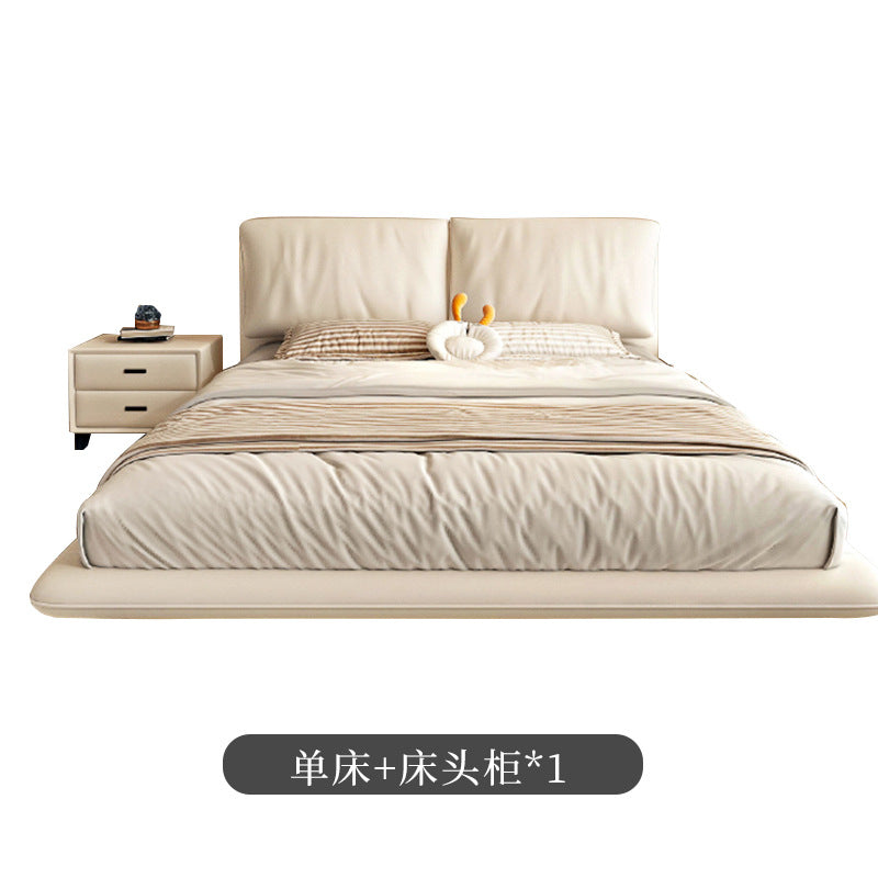Foshan factory personalized modern casual suspended bed small elephant ear suspended cream style double master bedroom bed