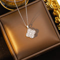 X-01-37 [titanium steel chain copper inlaid zirconium pendant]