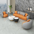 Three persons + single person*2 + coffee table (orange)