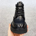 2025 winter new arrival: men's business fleece-lined warm boots - round toe, stylish british style, versatile soft sole, motorcycle leather shoes