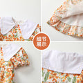 Girls' dress, category a,  short-sleeve baby dress, girls' summer dress, children's square neck baby birthday princess dress