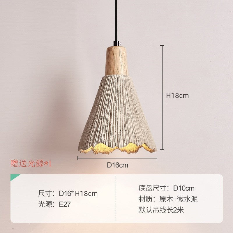 Wabi Sandy Wind Bedroom Bedside Wall Lamp Medieval Cream Wind B & B Restaurant Bar Clothing Store Designer Niche Chandelier