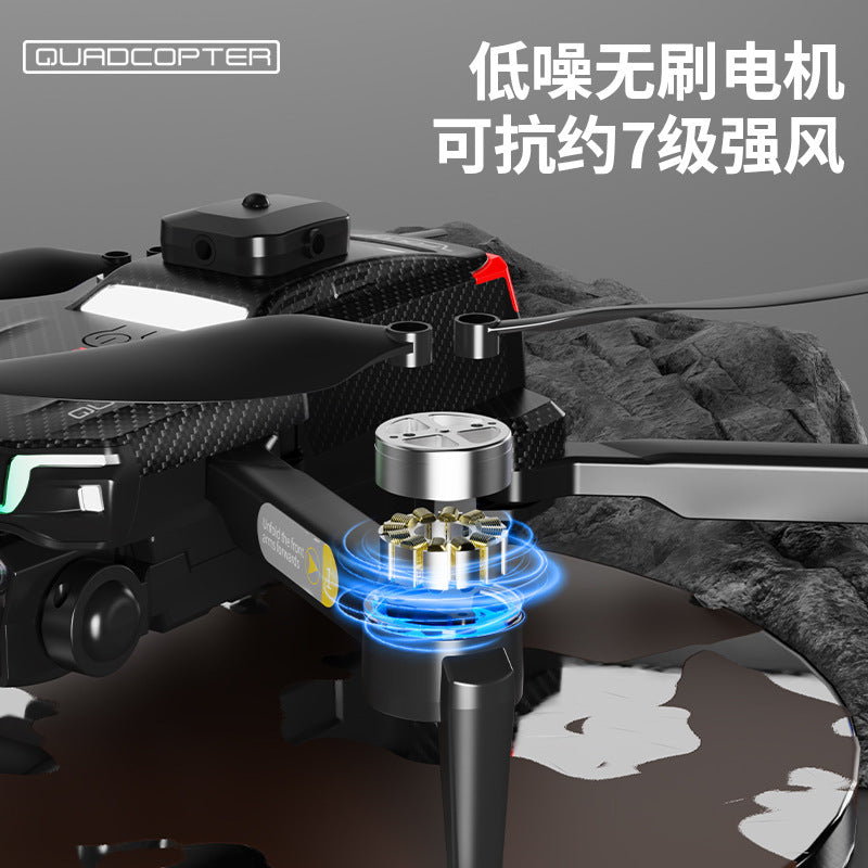 J6 drone - brushless, obstacle avoidance, lighting, quadcopter, optical flow, hd aerial photography, long-endurance remote control aircraft toy