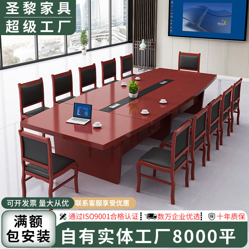 Saint li paint conference table - long table, minimalist modern oval, large conference table