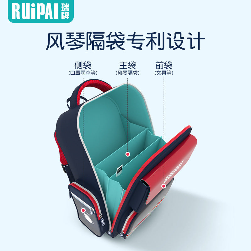 School bag for primary school students and girls, tutoring bag for sixth grade boys and girls, large-capacity spine protection and burden reduction, children's double shoulder school bag wholesale