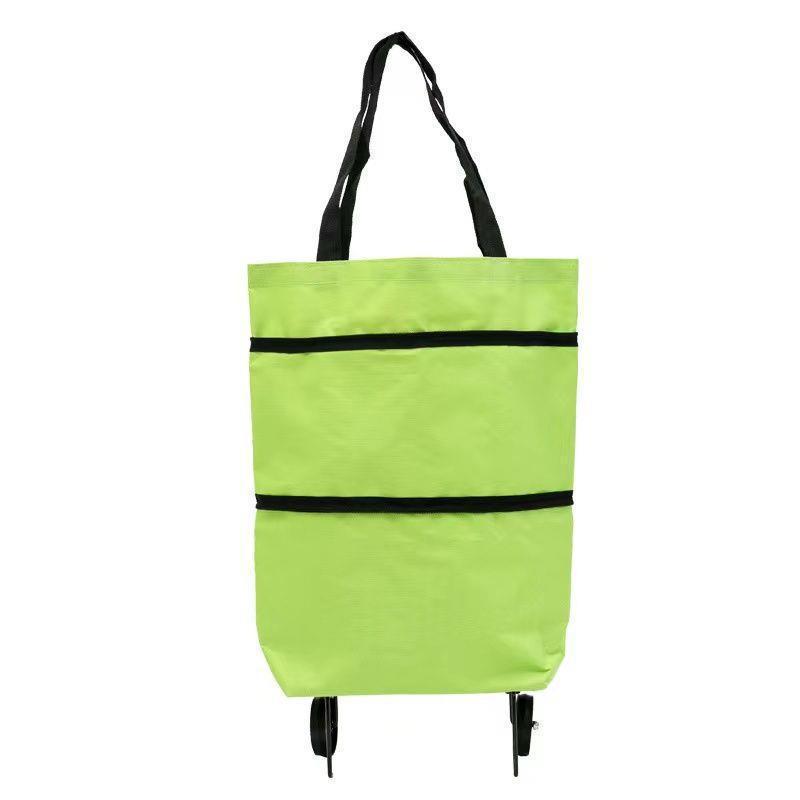 Shopping trolley Internet celebrity trolley folding portable wheels tote bag waterproof supermarket shopping trolley