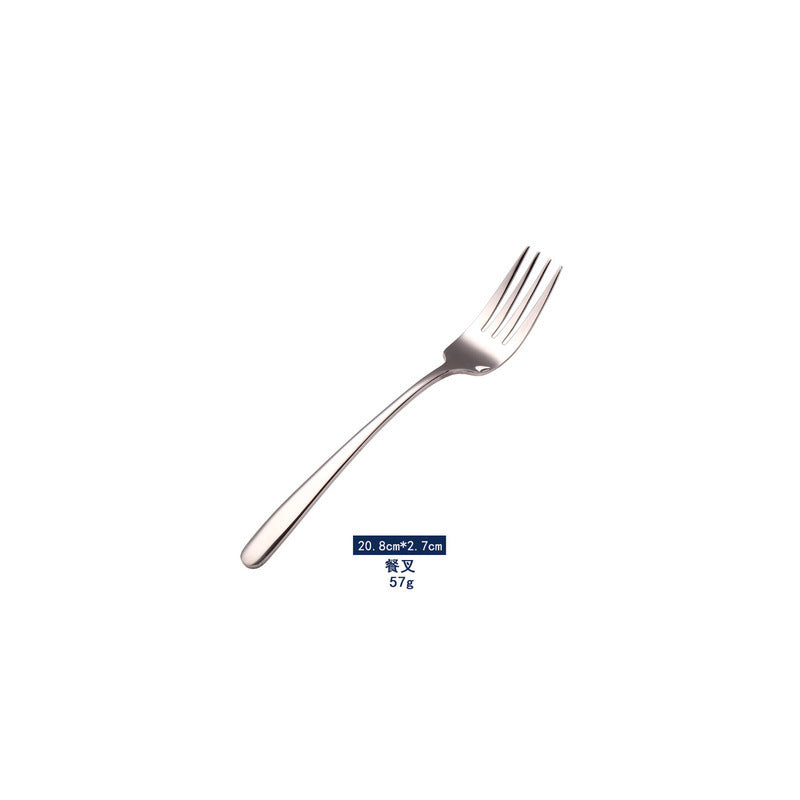 Flat head stainless steel western tableware steak plate suit knife and fork two-piece setfor home steak knife, fork and spoon four-piece set