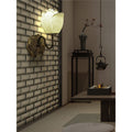 Indoor creative retrochinoiserie lotus wall lamp lotus balcony entrance decoration study corridor wall lamp zen