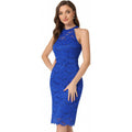 Amazon fashion sleeveless silmelegance silmdresssummernew arrivallacehalter skirt