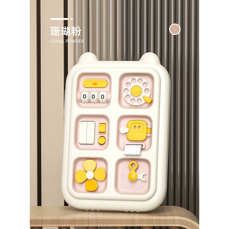 Cross-border South East Asia Baby Toys Multifunctional Fine Motion Busy Tablet Baby Puzzle Early Education Analog Switch
