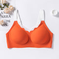 Amazon cross-border exclusive plus sizeintimates push-up jelly glue soft support fixed cup plus size seamless intimates