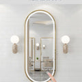 Minimalist barber shop mirror salon hair cutting dyeing perm hairdressing mirror table led lighted wall-mounted single-sided hairdressing mirror