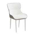 Leather light luxury dining chair - direct from the manufacturer. carbon steel frame, casual chair, customizable in multiple colors, ideal for hotel reception areas