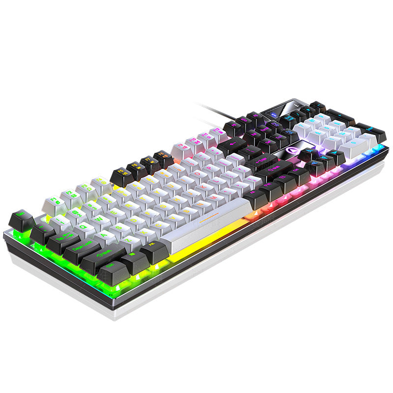 Silver sculpt k500 wired gaming keyboard - colorful backlit, mechanical feel, desktop pc accessory - cross-border wholesale for aliexpress