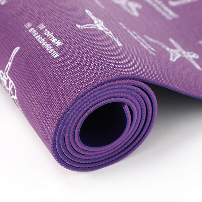 yoga mat pvcmen fitness mat non-slip yoga mat manufacturer sports home professional training mat
