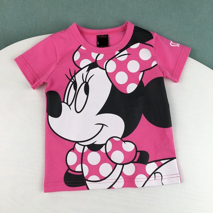 foreign trade children's short-sleeved t-shirts, boys' and girls' clothing,  cartoon print tops, kids' trendy short-sleeve shirts
