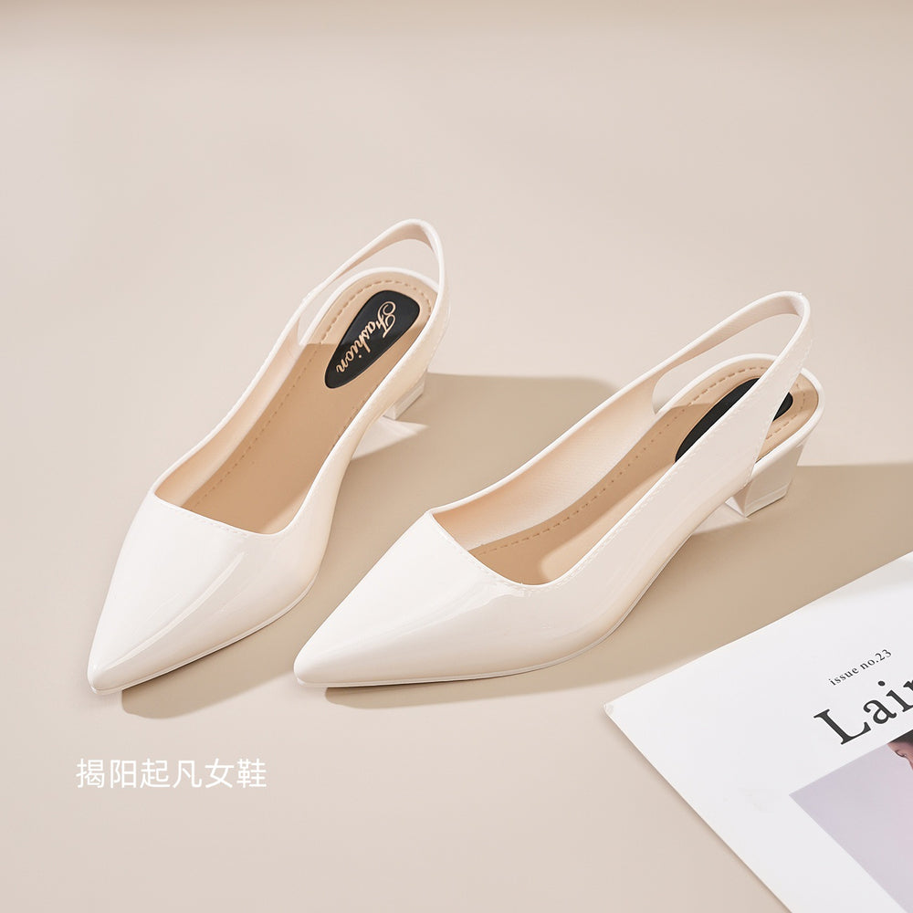 New arrival high-heeled sandals women's pointed toe sandals easiest for match mary jane stiletto sandals back hollow flatsfashionoutwear sandals