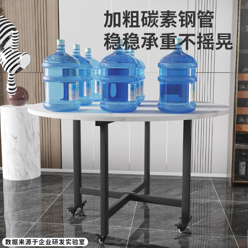 Dining table for homesmall apartment foldable table retractable dining table foldable large round table modern casual dining table