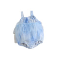 korean style baby girl summer princess romper dress - perfect for crawling, outdoor wear, and baby's first month celebration - includes mesh skirt detail