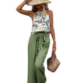 Shipped:  european and american  hot-selling sleeveless top and pants premium two-piece set for independent e-commerce stores