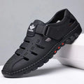 New arrival business hole cool leather shoes men's casual wedding groom british sandals summer breathable youth pointed toe men's shoes