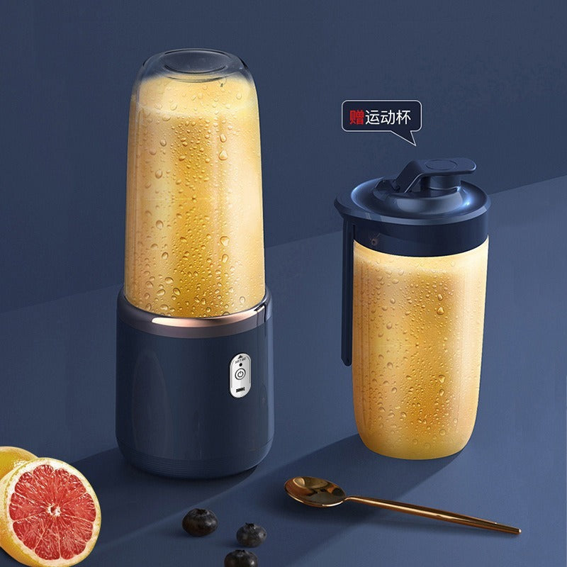 Portable juicer cup, blender, dual motor, 6-blade, rechargeable, portable juice machine, mini juicer