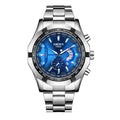 4121-silver steel with blue surface