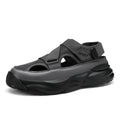 Crocs 2026 new summer outwear dad driving sandals men thick sole mesh sports beach shoes men