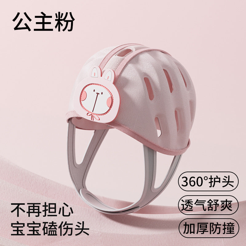 Baby toddler anti-fall head protector pillow, baby learning to walk head protection, all-season kids anti-fall hat, anti-collision safety helmet