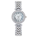 Hot-selling, trendy roman numeral diamond-studded women's watch, quartz movement, bracelet-style wristwatch for women, direct from the manufacturer, in stock