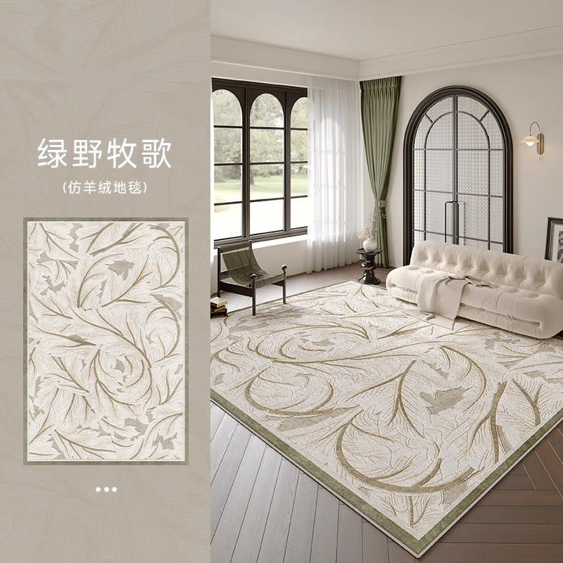 Carpet living room bedroom new arrival bedside room no-wash, wipeable, no-maintenance classy sofa coffee table full floor mat