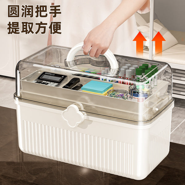 Storage box Home desktop stationery Plastic finishing Books and books Sundries Portable multi-functional medical tools Storage box