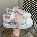 Hello kitty new versatile shoes - non-slip, wear-resistant casual sneakers, white shoes, shell toe girls' skate shoes