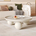 Scandinavianinscasual coffee tableaccessible luxuryfor homecream round coffee tableliving room tablemodernpopular small apartment tea table