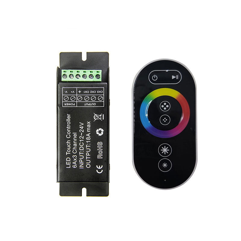 Full touch RGB iron box RF controller 12-24V low voltage COB light with LED lamp dimmer