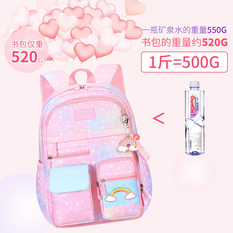 Shaodong schoolbag source manufacturer customizes primary school schoolbags for grades 1-6, refrigerator door opening customization, change logo