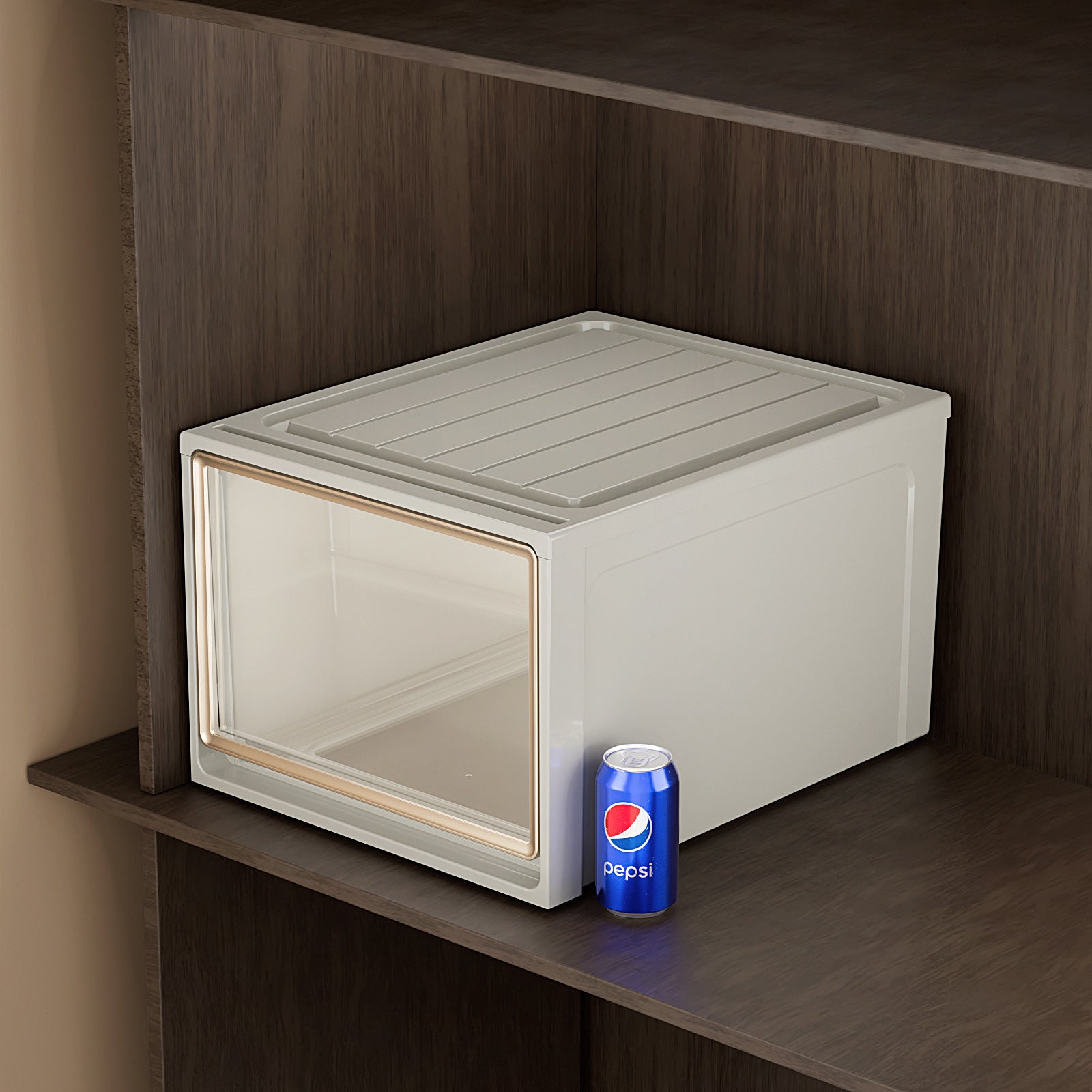 Storage Box Drawer Storage Box Household Wardrobe Clothing Pants Underwear Organizing Box Transparent Plastic Storage Cabinet