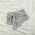 E2 - in stock - 95285#  us & europe hot girl low-rise striped bow casual summer women's shorts