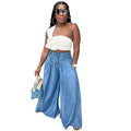 European and american cross-border women's clothing: -style casual pants - unique streetwear fashion, straight-leg, wide-leg, high-waisted trousers for women