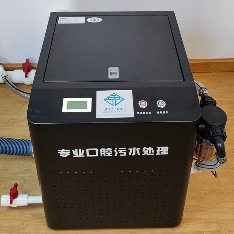 Dental negative pressure suction machine, oil-free air compressor, oral dental chair suction system, one-to-eight sewage treatment device