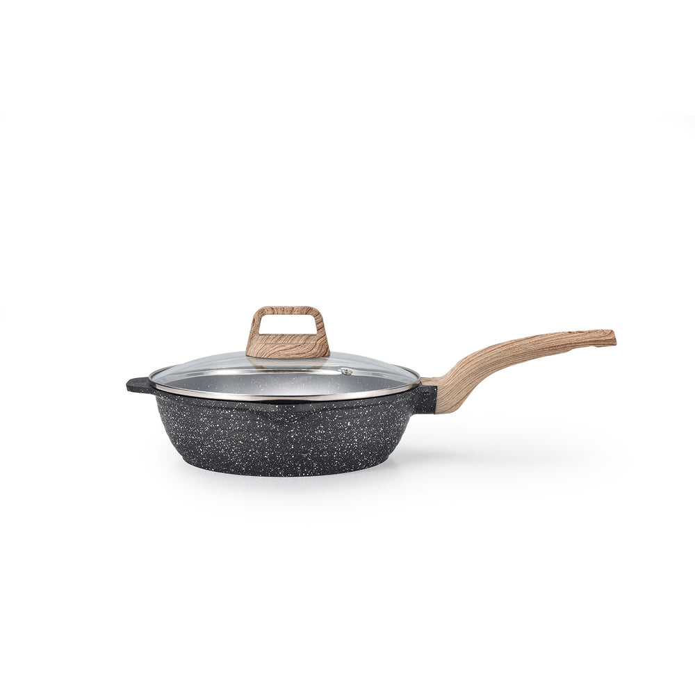 Medical stone non-stick pan personalized frying pan for home omelette steak non-stick cooking pot for home induction cooker neutral flat