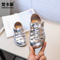 Vancahao children's shoes  summer new girls' fashion closed-toe roman sandals boys' birkenstock-style shoes kids' sandals