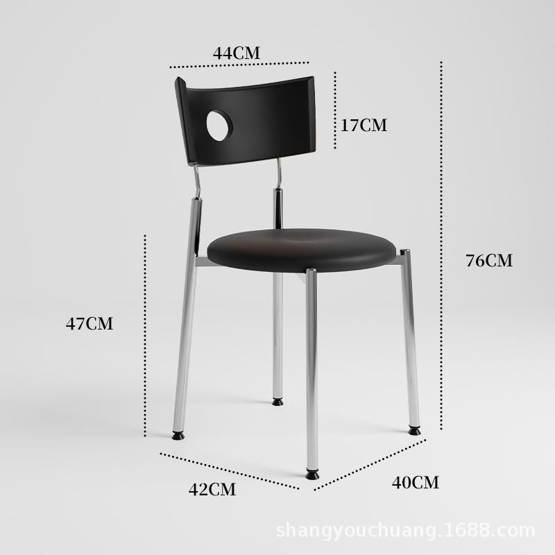 Used dining chairs, durable solid wood dining table and chairs, designer influencer minimalist high-end wabi-sabi style french retro chairs