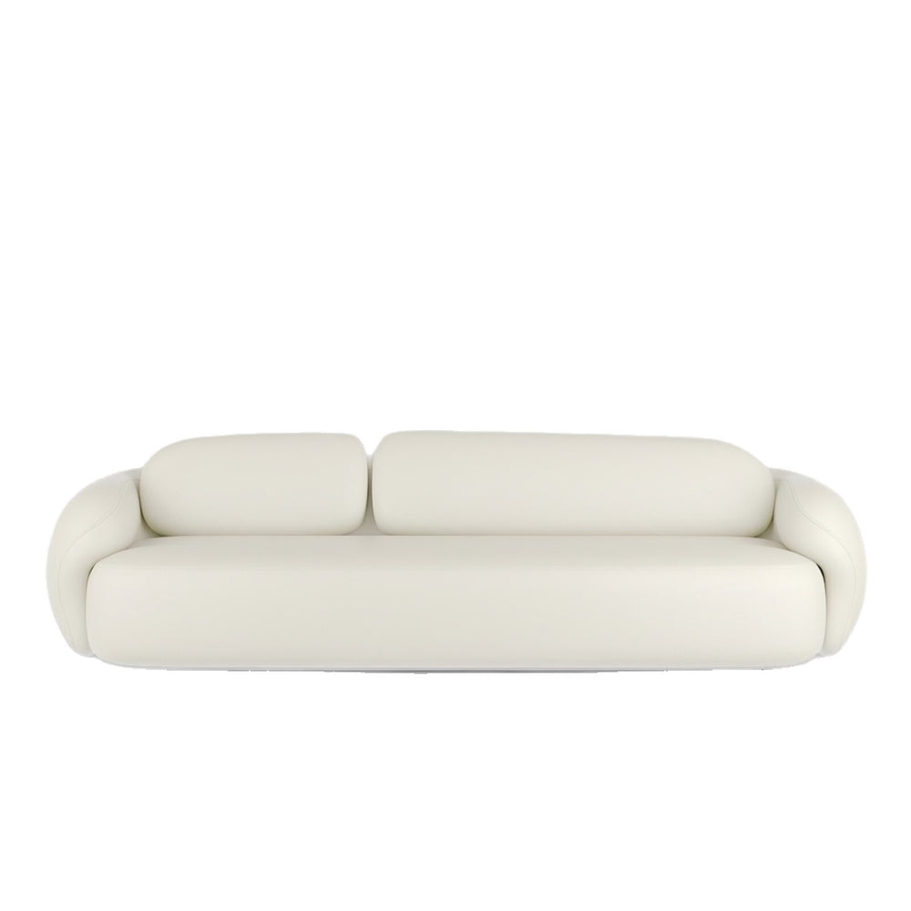 Cream style cat scratching leather sofa for home small apartment beauty salon clothing store reception negotiation rest area modern casual