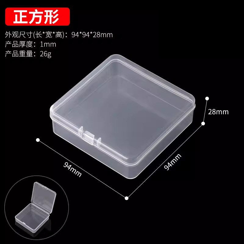 Transparent parts box electronic components clear thickened plastic storage small screws accessories durable tool organizer
