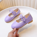 girls' black leather shoes, children's performance shoes, white student single shoes, ceremony flower girl shoes, school shoes, tendon soft sole