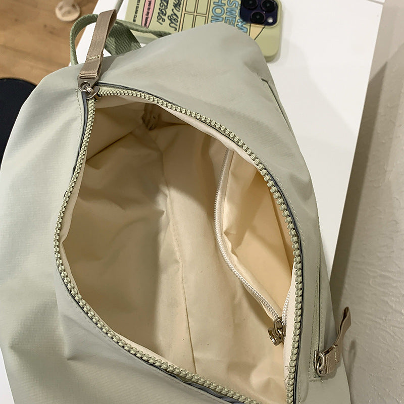 New large-capacity sports portable yoga fitness bag multi-functional shoulder messenger bag fashionable versatile pillow bag