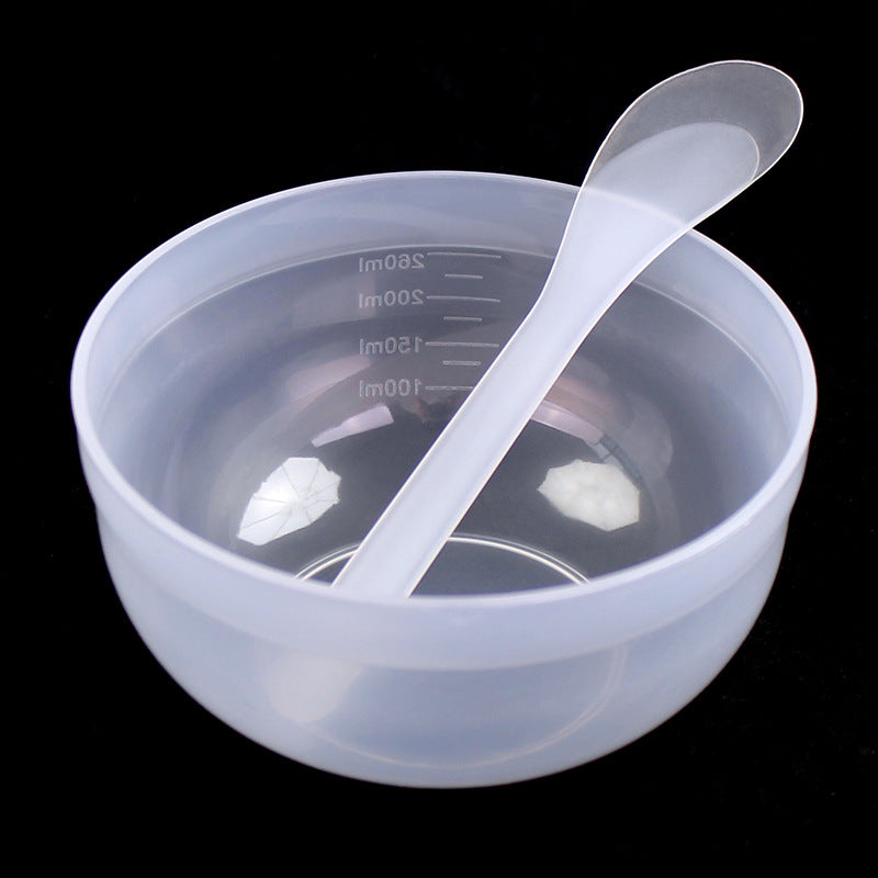 Beauty mask tool set #5: mask bowl + mixing spoon & spatula, makeup bowl, beauty supplies, spa mask mixing bowl set