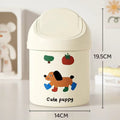 Kitchen large-capacity trash can foot-operated high-looking cartoon printing toilet bedroom new arrival pop-up lid paper basket bucket